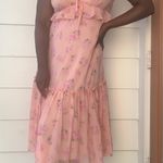 Love Shack Fancy  For Target Pink Fleur Midi Dress Size 10 Photo 1