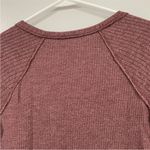 Hollister  Mauve Waffle Knit Long Sleeve Shirt Photo 4