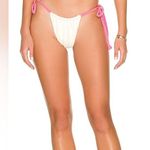 frankie's bikinis NWT Frankies Tia Terry Bikini Bottom in Strawberry Shortcake Photo 0
