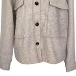 BeachLunchLounge BeachLunchLonge Taya Drop Shoulder Jacket Women’s Size XL Oatmeal Shacket Photo 3
