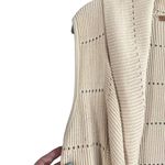 Belldini Beige Cardigan Cotton Knit Waterfall Draped Front Vest Women Sz M Size M Photo 6