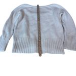 The Limited  Oatmeal Metallic Cropped Angora Wool Blend Sweater Women’s Medium Photo 4