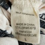 Illa Illa  Tiered Ruffle Midi Dress L Sleeveless V-Neck Floral Boho Cream Black Photo 8