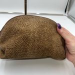 BORBONESE Pouch Redwall Quail Pattern Suede x Leather Photo 7