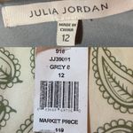 Julia Jordan Gray Criss Cross Tie Front Ribbed Knit Midi Dress Sweater 12 NWT Photo 8