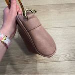 Anthropologie Pink Leather Tortoise Shell Handle Small Bag Photo 4