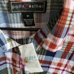 Polly & Esther  Plaid Blouse Photo 3