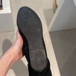 Women size 6 Black over the knee boots zipper on the inside soft suede alike Photo 8