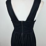 Burberry London Black Sleeveless Draped Midi Dress US 8 Whimsigoth Steampunk Photo 9