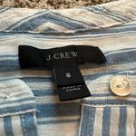 J.Crew blue & white striped cotton long sleeve top size 6 Photo 5