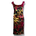 London Style  Nights Party Floral Sleeveless Midi Dress Size 8 (Fits like a 4/6) Photo 1