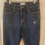 Abercrombie & Fitch High Rise Skinny Jeans Womens 27 4R Dark Wash Distressed Y2K Photo 3