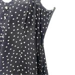 Intermix Linette Black Polka Dot Midi Dress Size 2 Spaghetti Strap Button Front Photo 9