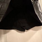 WETHEWEARWHAT Black Faux Leather Buckle Pleated Mini Skirt Size 6 Photo 7