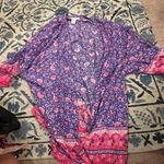 Cupcakes & Cashmere Women‎ Floral PINK/Purple Kimono Medium Pink Photo 5