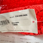 Decree   Crochet Style Flowy Swimsuit Black Bralette Top Sz L NWT Photo 6