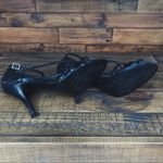 BCBGirls Vintage Y2K BCBG Leather Snakeskin Heels in Black | Size 7 Photo 7