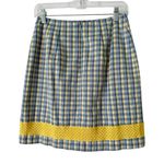 Skirtin Around Blue Yellow Plaid Vintage Pencil Skirt Women’s Size 8 USA Made Photo 1