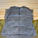 Entro Be Bold Denim Embellished Blouse Photo 3