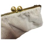 VTG Leo Miller PARIS Bridal Wedding Vintage Elegant White Beaded Clutch Bag Photo 1