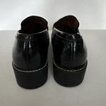 Franco Sarto  Bazel Penny Loafers Womens Embossed Faux Patent‎ Leather Black 10 M Photo 5