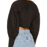 L'Academie The Angeline Top In Black-balloon Sleeves Revolve Photo 1