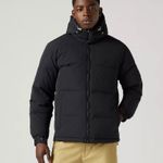 Levi's FARFETCH Levi’s Rockridge Short Puffer Jacket – Black Size M NWT Cropped Puffer Photo 2