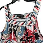BCBGMAXAZRIA Y2K Dress M Multicolor Paisley Square Neck Stretch Boho Chic Photo 1
