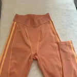 Ivy Park  High-Waisted Leggings With Mesh Panels Pink Light Small Adidas Logo Photo 4