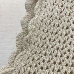 Croquet Club Vintage Silk Crochet Vest L • Ivory Handcrafted Boho Chic Size L Photo 7