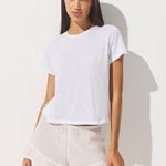 SKIMS  Sheer Jersey T-Shirt in Snow, Size XXS Photo 0