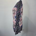 Oasis  Duster Kaftan Paisley printBoho Beach Cover Top size Small Photo 5