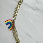 Rainbow Charm Gold and Silver Tone Chain Link Pants Chain Photo 7