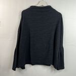 Just Female Size S Sweater Lucia Blouse Long Bell Sleeve Pullover Minimalist Top Blue Photo 9