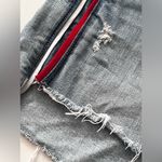 Hidden Red & White Striped Jeans Shorts Blue Size M Photo 5
