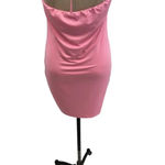 White Fox Boutique  The Long Run Mini Dress Pink Halter‎ Bodycon Size XL Photo 9