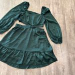 Blu Pepper  Dark Green Long Sleeve Dress Photo 7