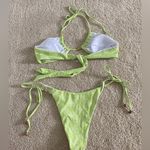 Cider  Floral Halter Tie Side Bikini Swimsuit Photo 2