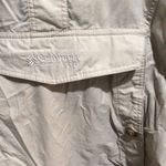Columbia womens Medium M lightweight jacket windbreaker tan vintage kangaroo Photo 2