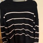 Moon & Maddison Black and White Striped Sweater Photo 1