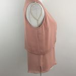 BECKEN 100% SILK FLOWY TOP W/OVERLAY Size L Photo 2