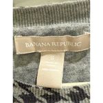 Banana Republic  Houndstooth Knit Top Long Sleeve Casual Gray Black Size S Photo 1