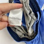 Nike  women's blue lined athletic active pull‎ on drawstring sports shorts small Photo 8