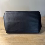 Dooney & Bourke Dooney Bourke Black Tan Yellow Stitch Tote Bag Duck Logo Satchel Tortoiseshell Photo 4