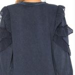 Tularosa Cat Ruffle Sweater in Deep Navy XS Photo 1