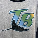 Tampa Bay Rays Baseball shirt Gray Size L Photo 1