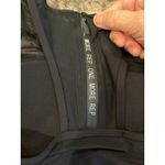 Zyia  Active Medium All Star Black Sports Bra Mesh Detailing Back Zip Closure Photo 5