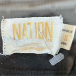 Nation Ltd Dress Women Small Black Maxi Pima Cotton Tier Circle Whimsigoth Light Photo 2