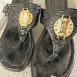 Guess  Leopard Print Wedge Thong Sandals Photo 2