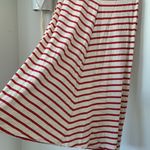 Madewell  Sleeveless Red and White Striped Linen Dress Photo 4